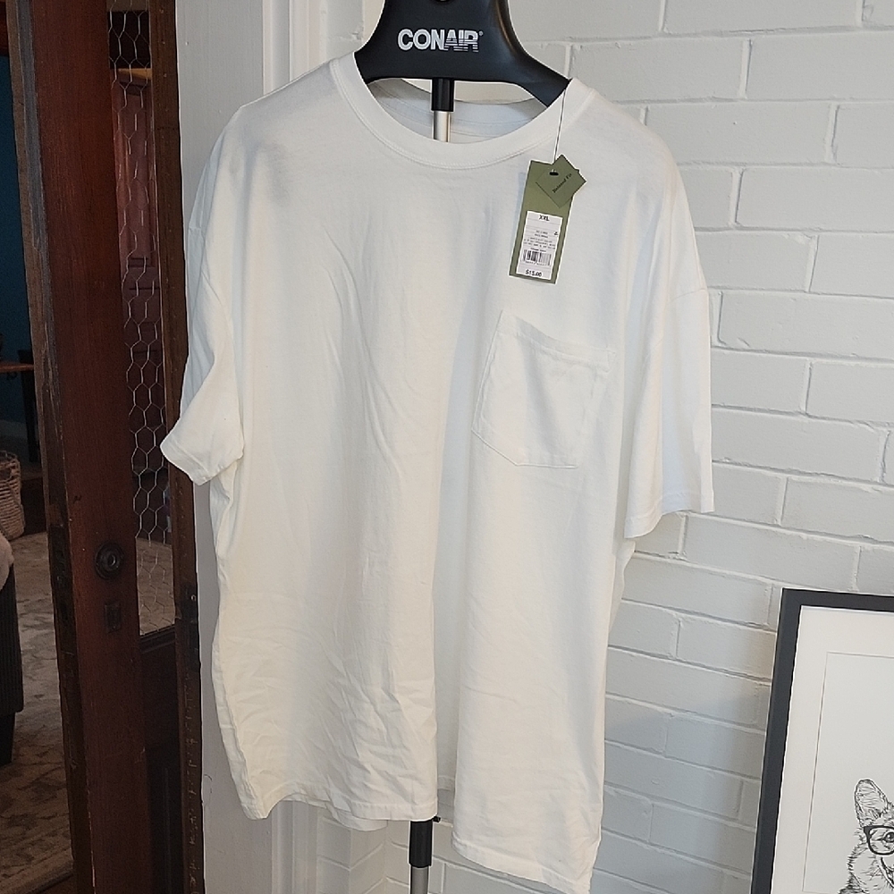 Classic White Men's Shirt, Xxl